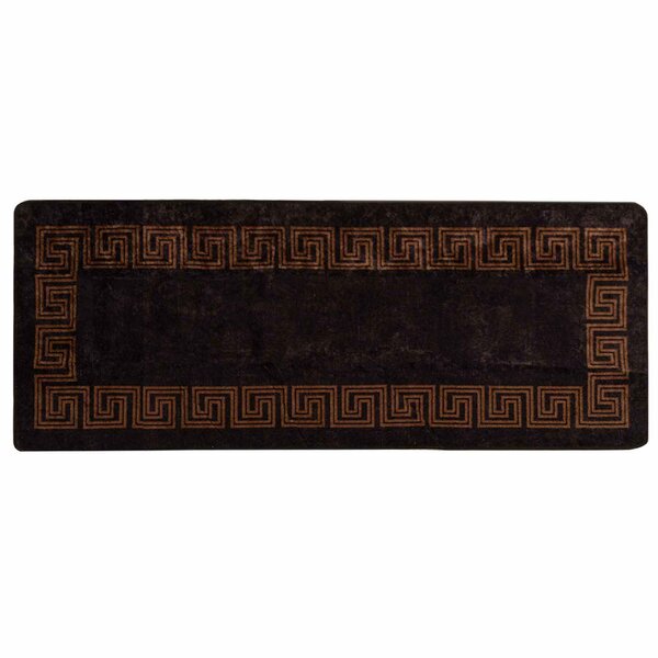 vidaXL Coureur de Tapis MARSA Noir 100 x 250 cm Polyester et PVC