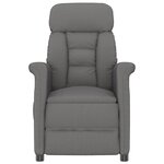 vidaXL Chaise de massage Gris foncé 70.5 x 96.5 x 95 cm Polyester