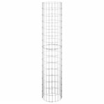 vidaXL Lit surélevé à gabion circulaire 3Pièces Acier galvanisé Ø30x150cm