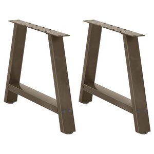 vidaXL Pieds de table basse en forme de A 2 pièces 60 x (42-43) cm acier