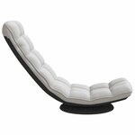 VidaXL Fauteuil de sol pivotant gris nuage 70x51x79 cm tissu