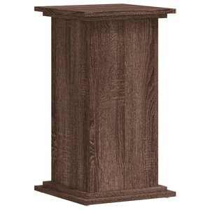 vidaXL Support pour plantes chêne marron 33x33x60 cm bois d'ingénierie