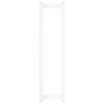 vidaXL Porte-serviette Blanc 23x18x90 cm Bois de pin massif