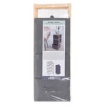 H&S Collection Armoire de rangement avec 3 boîtes de rangement Gris foncé