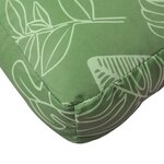 vidaXL Coussin de palette motif de feuilles 50x40x12 cm tissu