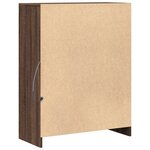 vidaXL Buffet avec LED chêne marron 77x34x100 cm bois d'ingénierie