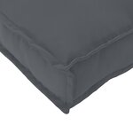 vidaXL Coussin de palette pour dossier anthracite 60x40x12 cm tissu Oxford