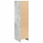 vidaXL Buffet haut gris béton 29 5x34x119 5 cm bois d'ingénierie
