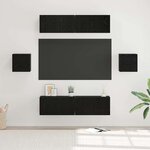 vidaXL Ensemble meuble TV 6 Pièces Chêne noir 60 x 30 x 30 cm