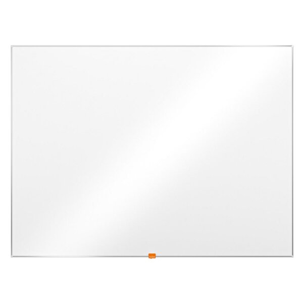 Tableau blanc mural en acier laqué magnétique NanoClean™, format Classic avec cadre en aluminium 6 mm, 1 200 x 900 mm, blanc