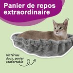 vidaXL Arbre à chat avec griffoirs en sisal Gris clair 105 cm