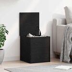 vidaXL Boîte de Rangement Chêne noir 40 x 42 x 46 cm Bois d'ingénierie