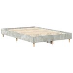 vidaXL Cadre de lit Gris béton 120 x 190 cm Bois d'ingénierie