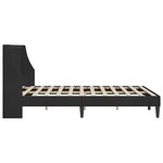 vidaXL Cadre de lit avec tête de lit Noir 160 x 200 cm Velours