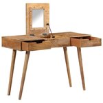 vidaXL Coiffeuse 112x45x76 cm Bois de manguier solide