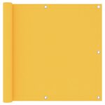 vidaXL Écran de balcon Jaune 90x500 cm Tissu Oxford
