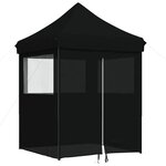 vidaXL Tente de fête 200 x 200 x 306 cm Noir Tissu Oxford