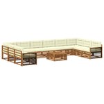 vidaXL Ensembles de canapés 11 pc Bois d'Acacia Massif