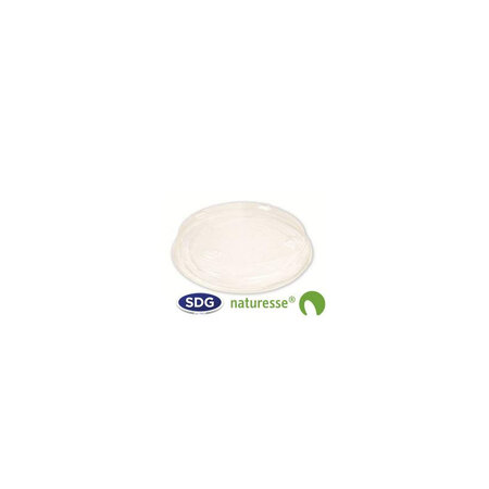 Couvercle pla  transparent pour bol 350 - sdg - lot de 500 - acide polyactique (pla)