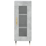 vidaXL Buffet haut Gris béton 34 5x34x180 cm Bois d'ingénierie