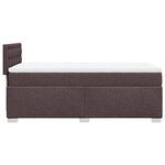 vidaXL Sommier à lattes de lit avec matelas Marron foncé 90x200 cm