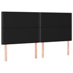 vidaXL Cadre de lit sans matelas noir 160x200 cm tissu
