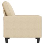 vidaXL Fauteuil Crème 60 cm Tissu