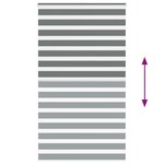 vidaXL Store zèbre gris foncé largeur du tissu 130 9 cm polyester