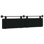 vidaXL Tête de lit suspendue Noir Velours
