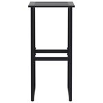 vidaXL Tabourets de bar lot de 2 noir acier enduit de poudre
