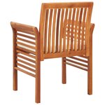 vidaXL Chaises à manger de jardin et coussins lot de 8 Bois acacia