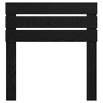 vidaXL Tête de lit Chêne noir 80 cm Bois d'ingénierie