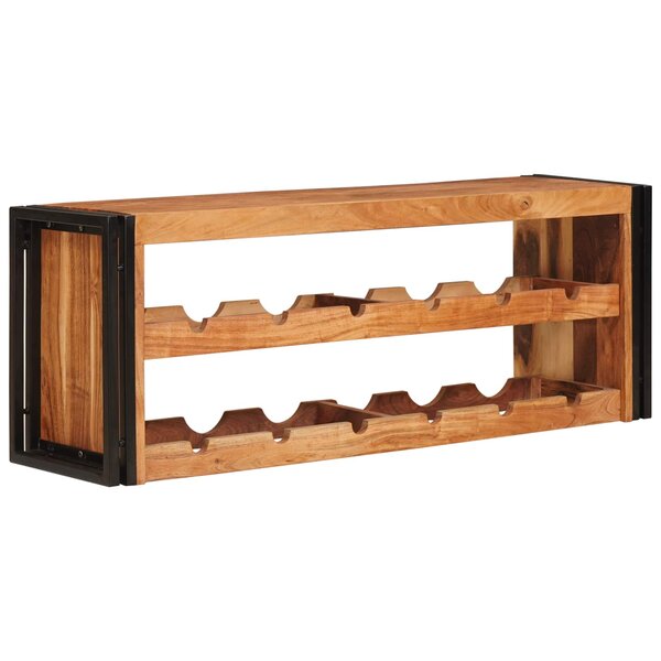 vidaXL Étagère à vin Marron 100 x 45 x 33 cm Bois d'Acacia Massif