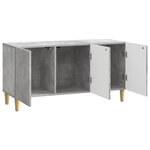 vidaXL Meuble TV Gris béton 99 x 34 5 x 50 cm Bois d'ingénierie