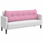 vidaXL Coussin de Dos Rose 160 x 24 x 50 cm tissu