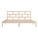 vidaXL Cadre de lit sans matelas bois de pin massif 200x200 cm