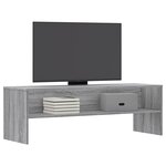 vidaXL Meuble TV sonoma gris 120x40x40 cm bois d'ingénierie