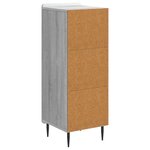 vidaXL Buffet Sonoma gris 34 5 x 33 x 92 cm Bois d'ingénierie