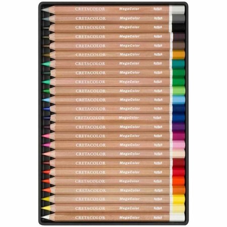 24 crayons de couleur megacolor ø 6 4 mm