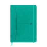 Cahier broché signature oxford a5 - petits carreaux - 160 pages  - turquoise - lot de 5