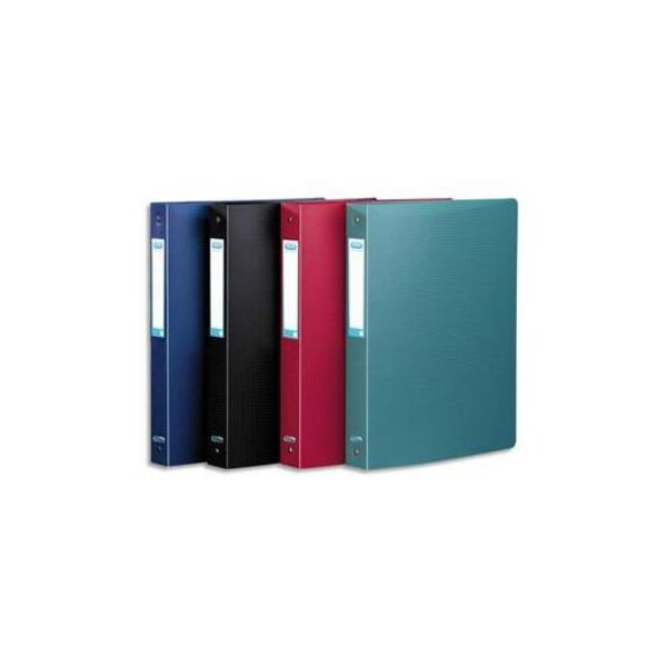 Classeur 4 anneaux Memphis Polypropylène Dos de 40 mm Coloris Aléatoire ELBA