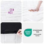 vidaXL Matelas à ressorts ensachés dureté moyenne 140x190 cm