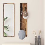 vidaXL Porte-manteau mural Montage mural Bois ancien 20 x 1.5 x 100 cm