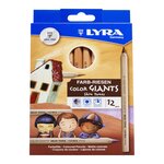 Etui de 12 crayons de couleur Skin Tones Géants couleurs de peaux LYRA