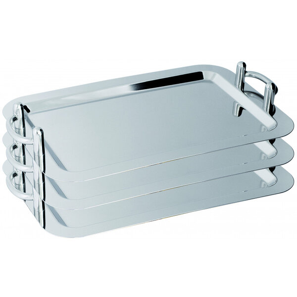 Plateau de présentation en inox gn 1/1 avec poignées - stalgast - inox