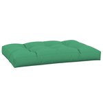 vidaXL Coussin de palette vert 120x80x12 cm tissu