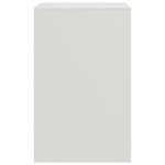vidaXL Table de chevet blanc 34 5x39x62 cm acier
