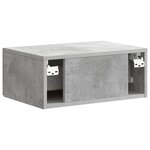vidaXL Cabinet de chevet mural Gris béton 49 x 34 5 x 20 cm