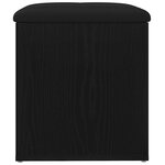 vidaXL Banc de Rangement Chêne noir 42 x 42 x 45 cm Bois d'ingénierie