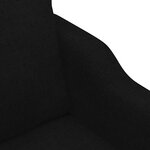 vidaXL Canapé à 3 places Noir 180 cm Tissu